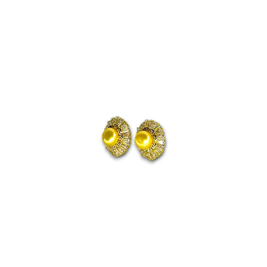 Crownlight Pearl Earrings (Gold)
