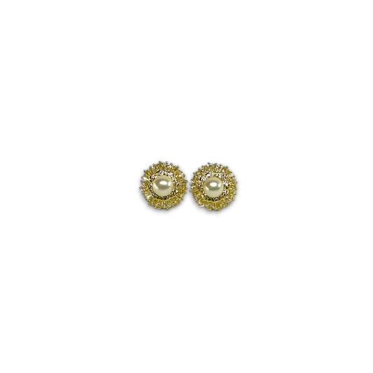 Crownlight Pearl Earrings (White)