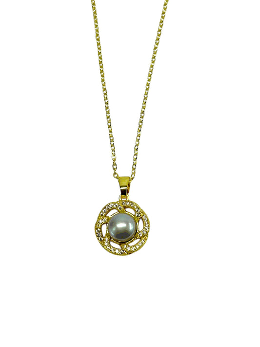 Nautica Helm Necklace (Silver)