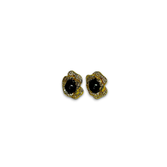 Lunaria Noir Earrings