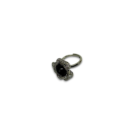 Onyx Fleur Ring