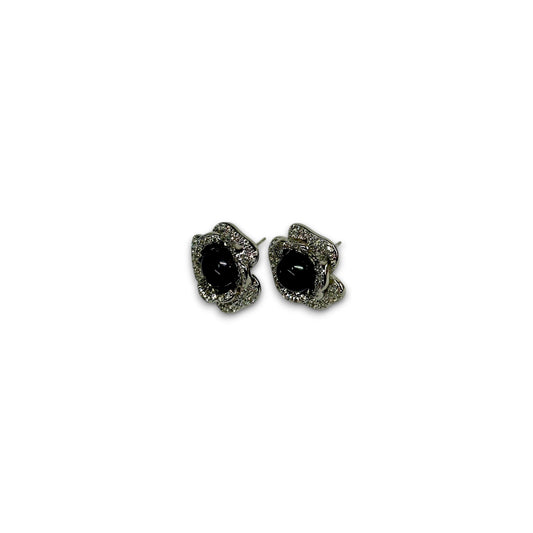 Onyx Fleur Earrings