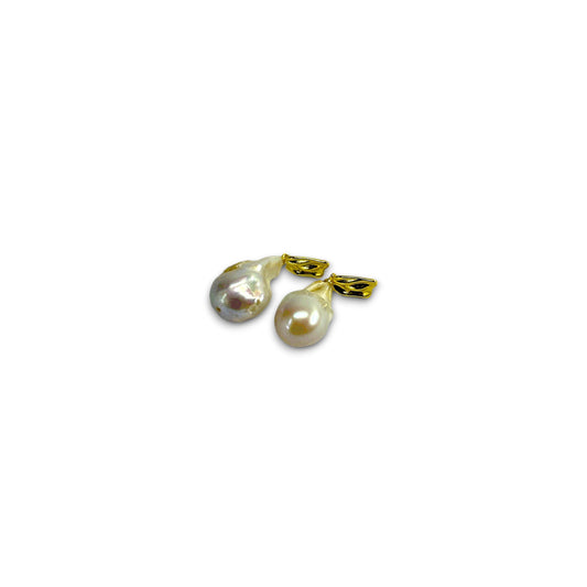 Seashell Whisper Baroque Pearl Earrings