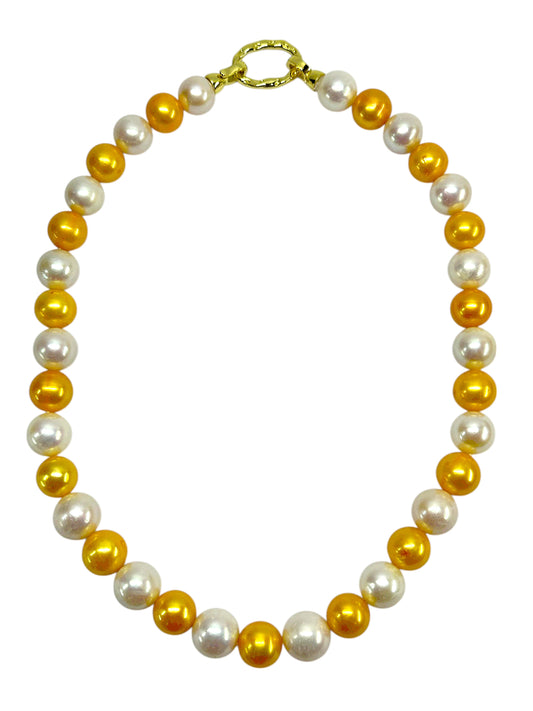 Sunlit Grace Pearl Necklace